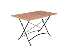 Load image into Gallery viewer, MaximaVida foldable garden table Toscana 120 x 70 cm black - 100% FSC excellent acacia