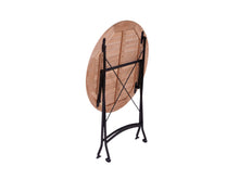 Load image into Gallery viewer, MaximaVida foldable round garden table Toscana Ø 70 cm black - 100% FSC excellent acacia