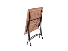 Load image into Gallery viewer, MaximaVida foldable square garden table Toscana 70 cm black - 100% FSC excellent acacia