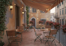 Load image into Gallery viewer, MaximaVida foldable round acacia bistro set Toscana 70 cm olive green - chairs without armrest