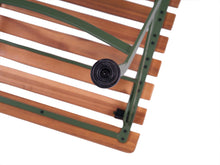 Load image into Gallery viewer, MaximaVida foldable garden chair Toscana olive green 2 pieces - 100% FSC excellent acacia