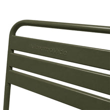Afbeelding in Gallery-weergave laden, MaximaVida metalen tuinbank Max 120 cm olijfgroen