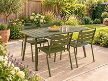Load image into Gallery viewer, MaximaVida metal garden set Max olive green 150 cm