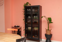 Load image into Gallery viewer, MaximaVida metal locker display cabinet Finn 80 x 35 x 180 cm black - real glass