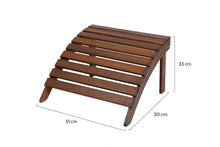 Load image into Gallery viewer, MaximaVida Adirondack footstool Totonto oil – made of exclusive mahogany