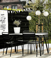 Load image into Gallery viewer, MaximaVida metal garden chair Max black - 2 pieces