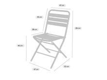 Load image into Gallery viewer, MaximaVida foldable metal garden chair Max olive green - 2 pieces