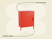 Lade das Bild in den Galerie-Viewer, MaximaVida Metallspind Finn 52 x 40 x 67 cm soft orange