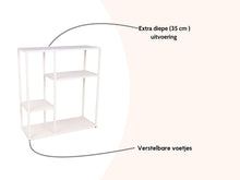 Load image into Gallery viewer, MaximaVida metal wall cabinet Finn 90 x 35 x 100 cm ivory