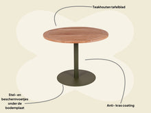 Load image into Gallery viewer, MaximaVida round garden table Java olive green 100 cm - heavy 55 kg design