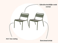 Load image into Gallery viewer, MaximaVida metal lounge chair Max XXL olive green - 2 pieces