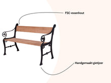 Load image into Gallery viewer, MaximaVida cast iron garden bench Prinsengracht - 125 cm