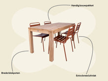 Afbeelding in Gallery-weergave laden, MaximaVida tuinset Java 180 cm roestbruin