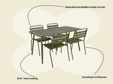 Lade das Bild in den Galerie-Viewer, MaximaVida Gartenset Max, in der Farbe olivgrün 150 cm