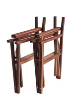 Load image into Gallery viewer, MaximaVida mahoniehouten regisseursstoel set Cannes zwart 1 tafel en 2 stoelen