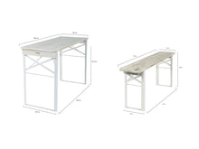 Load image into Gallery viewer, MaximaVida foldable picnic set Berlin 120 cm whitewash - FSC certified