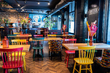 Load image into Gallery viewer, MaximaVida wooden chair Maxime ocher yellow - two pieces per box