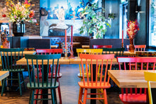 Load image into Gallery viewer, MaximaVida wooden chair Maxime warm orange - two pieces per box