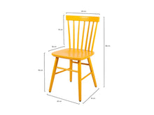 Load image into Gallery viewer, MaximaVida wooden chair Maxime ocher yellow - two pieces per box