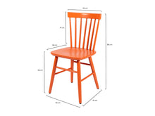 Load image into Gallery viewer, MaximaVida wooden chair Maxime warm orange - two pieces per box