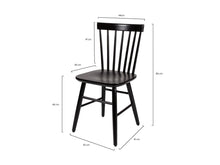 Load image into Gallery viewer, MaximaVida wooden chair Maxime black - two pieces per box