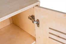 Load image into Gallery viewer, MaximaVida houten commode lockerkast Lars 80 x 40 x 100 cm – 4 schappen