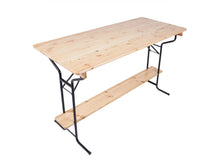 Load image into Gallery viewer, MaximaVida foldable bar table Berlin 180 cm x 80 cm- 3 layers of clear varnish- FSC wood