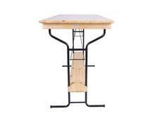 Load image into Gallery viewer, MaximaVida foldable bar table Berlin 180 cm x 80 cm- 3 layers of clear varnish- FSC wood