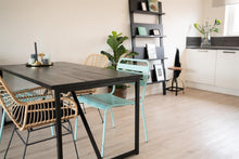 Load image into Gallery viewer, MaximaVida industrial table frame Boston 90 cm black