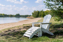 Load image into Gallery viewer, MaximaVida plastic Adirondack footstool Montreal white – standard design