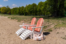 Load image into Gallery viewer, MaximaVida plastic Adirondack footstool Montreal white – standard design