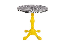 Load image into Gallery viewer, MaximaVida topalit table-top Zebra round 70 cm indoor and outdoor use