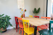 Load image into Gallery viewer, MaximaVida wooden chair Maxime ocher yellow - two pieces per box