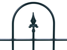 Load image into Gallery viewer, MaximaVida metal garden fence Utrecht 70 x 83 cm green - hot-dip galvanised