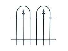 Load image into Gallery viewer, MaximaVida metal garden fence Utrecht 70 x 83 cm green - hot-dip galvanised