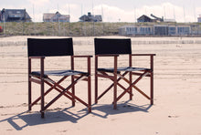 Load image into Gallery viewer, MaximaVida mahoniehouten regisseursstoel set Cannes zwart 1 tafel en 2 stoelen