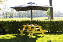 Afbeelding in Gallery-weergave laden, Madison Syros luxe parasol vierkant grijs 280 x 280 cm exclusief voet
