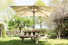 Lade das Bild in den Galerie-Viewer, MaximaVida parasol vierkant ecru 280 x 280 cm exclusief voet