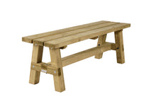 Load image into Gallery viewer, MaximaVida houten picknickset Tallinn 160 cm - 4 cm dik geïmpregneerd hout