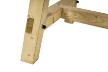 Load image into Gallery viewer, MaximaVida houten picknickset Tallinn 160 cm - 4 cm dik geïmpregneerd hout