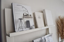 Load image into Gallery viewer, MaximaVida wall rack Jamie ivory bookshelf – magazine rack – 180 x 80 cm
