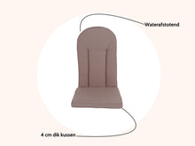 Load image into Gallery viewer, MaximaVida garden cushion Taupo for Adirondack chair - water repellent

