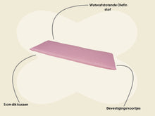 Afbeelding in Gallery-weergave laden, MaximaVida bankkussen Stine 170 x 48 x 5 cm roze
