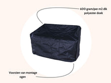 Load image into Gallery viewer, MaximaVida heavy duty garden cover for garden bench London 120 - 150 cm black
