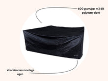 Load image into Gallery viewer, MaximaVida heavy duty garden cover for garden furniture London 130 cm x 130 cm x 90 cm black
