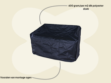 Afbeelding in Gallery-weergave laden, MaximaVida tuinbank beschermhoes London 180 cm - 200 cm zwart - zware uitvoering
