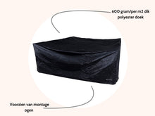 Load image into Gallery viewer, MaximaVida heavy duty garden cover for garden furniture London - 200 cm x 200 cm x 90 cm black

