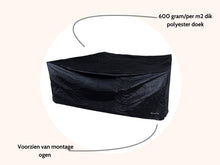 Load image into Gallery viewer, MaximaVida heavy duty garden cover for lounge set London 300 cm x 250 cm x 90 cm black
