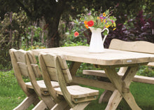 Load image into Gallery viewer, MaximaVida wooden garden table provence 170 cm- wood thickness of 60 mm
