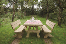 Load image into Gallery viewer, MaximaVida wooden garden table Provence 200 cm – wood thickness of 60 mm
